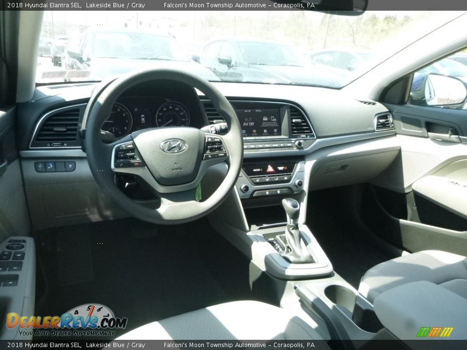 2018 Hyundai Elantra SEL Lakeside Blue / Gray Photo #10