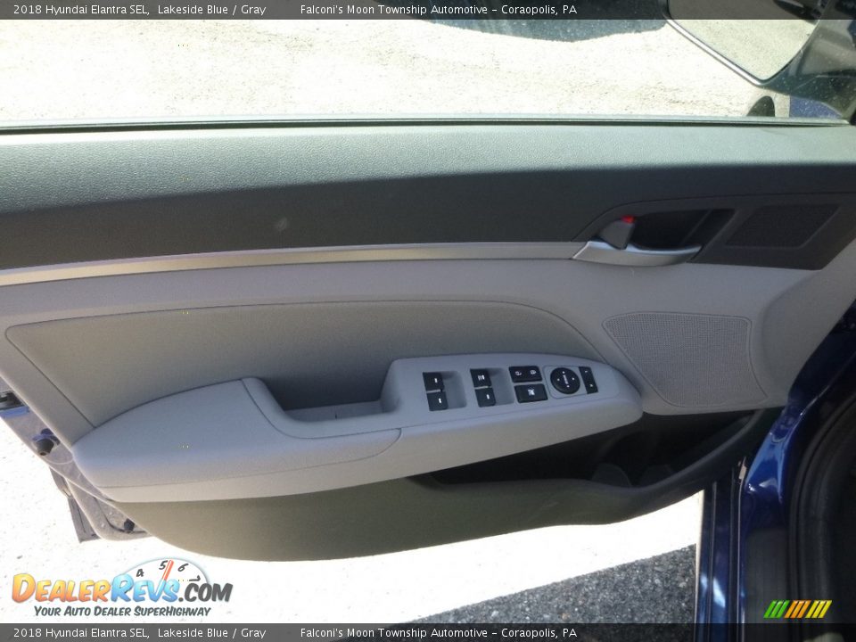 2018 Hyundai Elantra SEL Lakeside Blue / Gray Photo #11