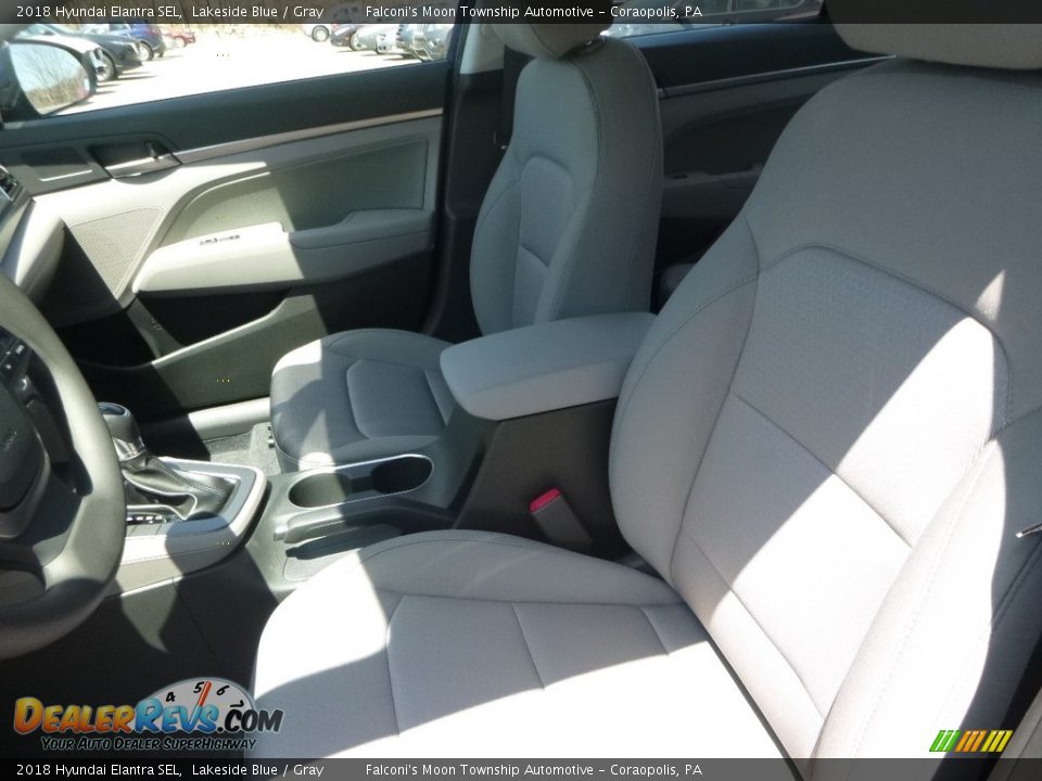 2018 Hyundai Elantra SEL Lakeside Blue / Gray Photo #12