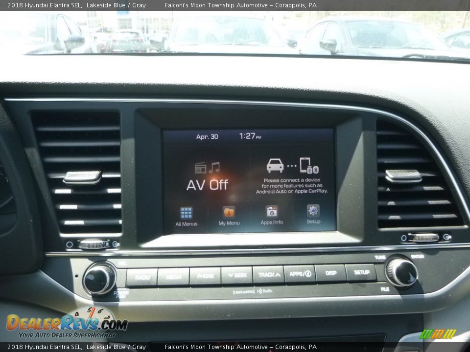 2018 Hyundai Elantra SEL Lakeside Blue / Gray Photo #14