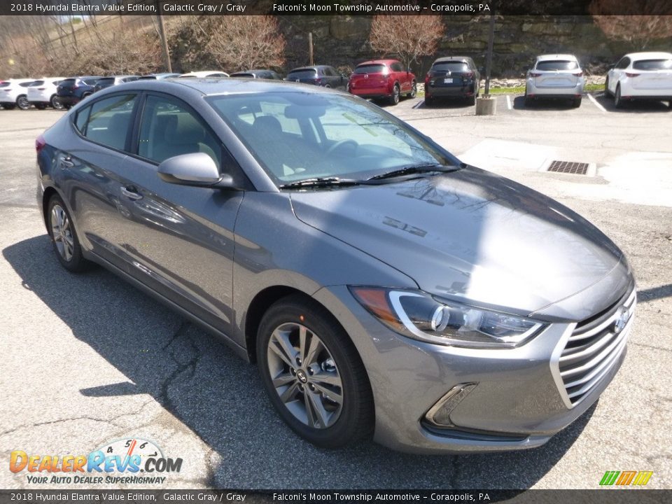 2018 Hyundai Elantra Value Edition Galactic Gray / Gray Photo #3