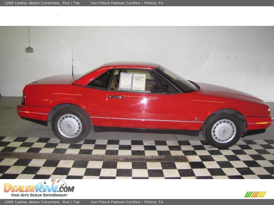 1988 Cadillac Allante Convertible Red / Tan Photo #1