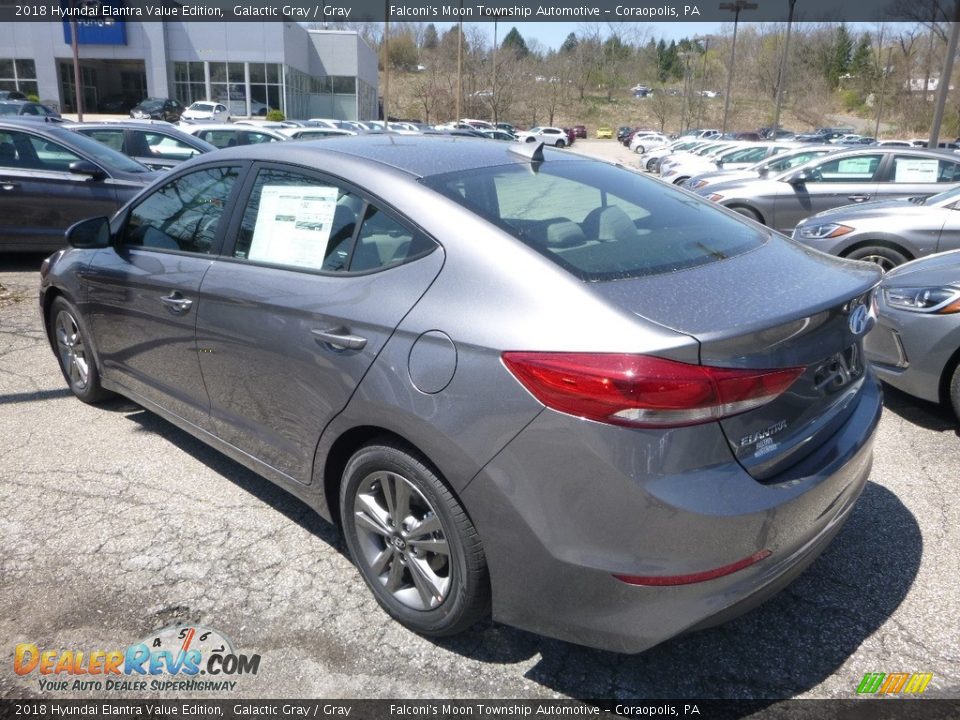 2018 Hyundai Elantra Value Edition Galactic Gray / Gray Photo #6