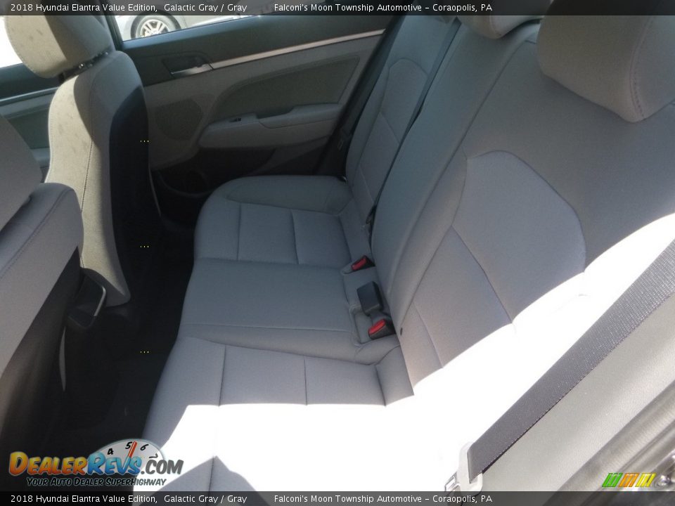 2018 Hyundai Elantra Value Edition Galactic Gray / Gray Photo #8