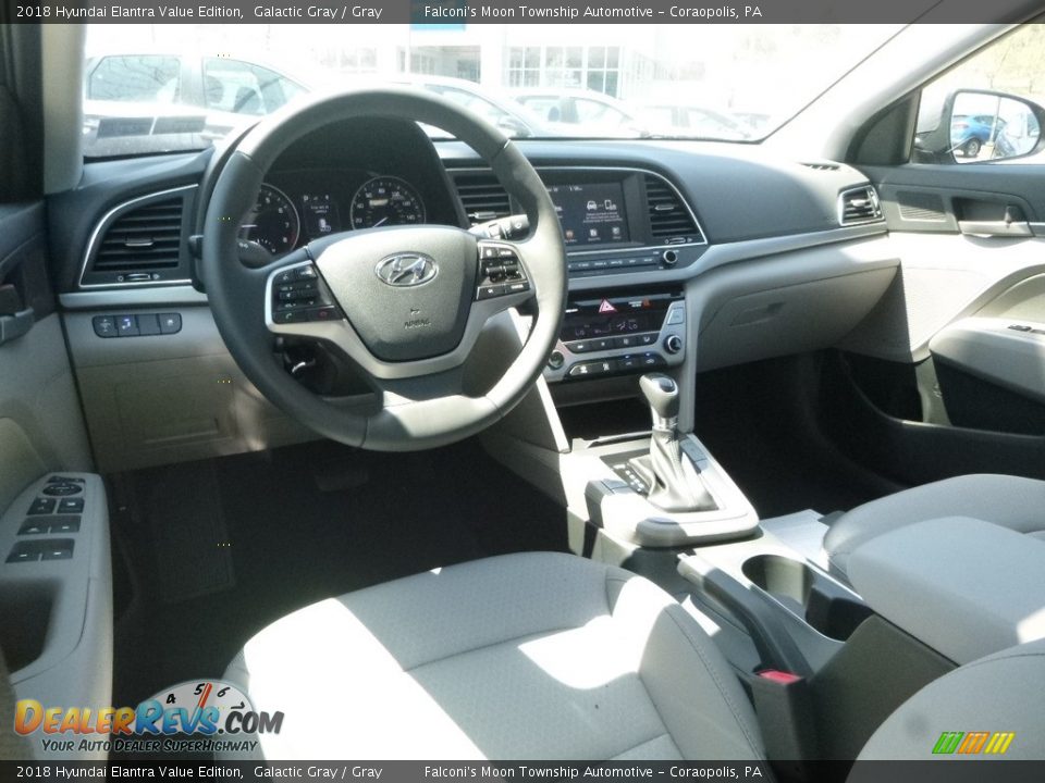 2018 Hyundai Elantra Value Edition Galactic Gray / Gray Photo #9