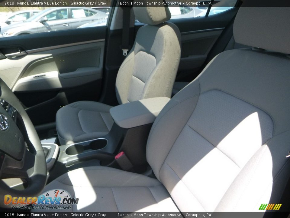 2018 Hyundai Elantra Value Edition Galactic Gray / Gray Photo #11
