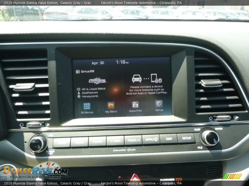 2018 Hyundai Elantra Value Edition Galactic Gray / Gray Photo #15