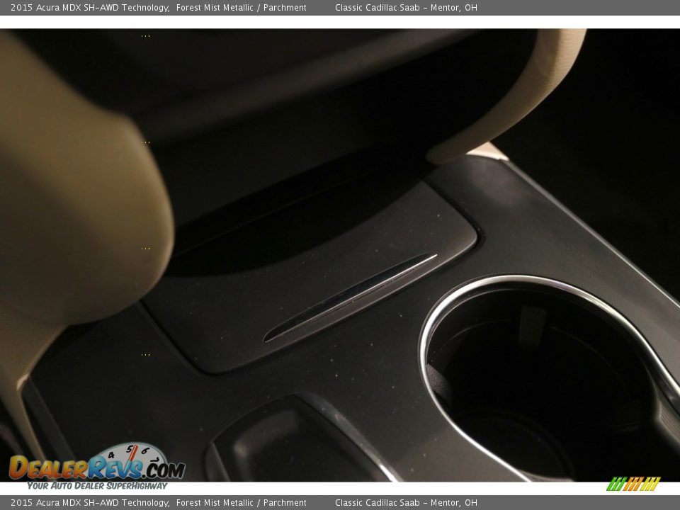 2015 Acura MDX SH-AWD Technology Forest Mist Metallic / Parchment Photo #25