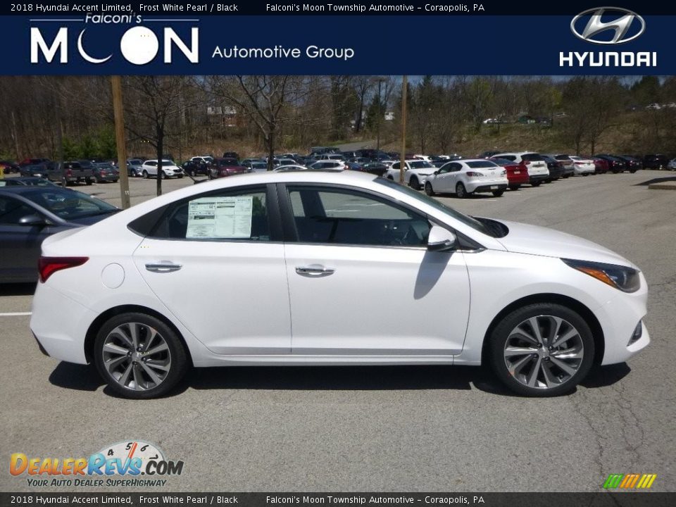 2018 Hyundai Accent Limited Frost White Pearl / Black Photo #1