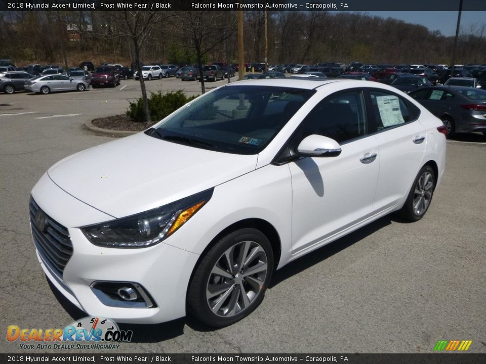 2018 Hyundai Accent Limited Frost White Pearl / Black Photo #2