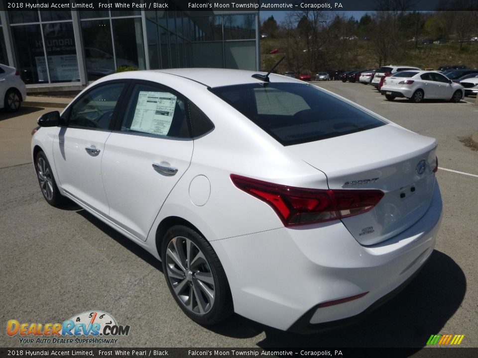 2018 Hyundai Accent Limited Frost White Pearl / Black Photo #3