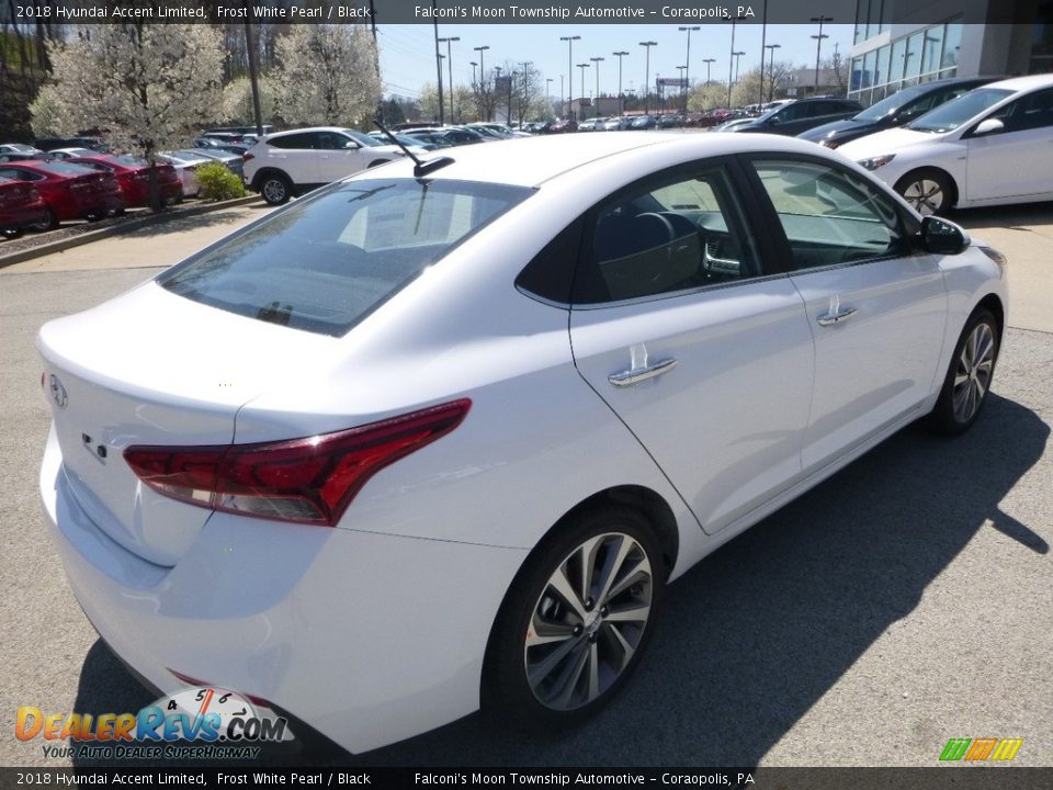 2018 Hyundai Accent Limited Frost White Pearl / Black Photo #4