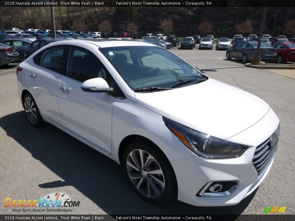 2018 Hyundai Accent Limited Frost White Pearl / Black Photo #5