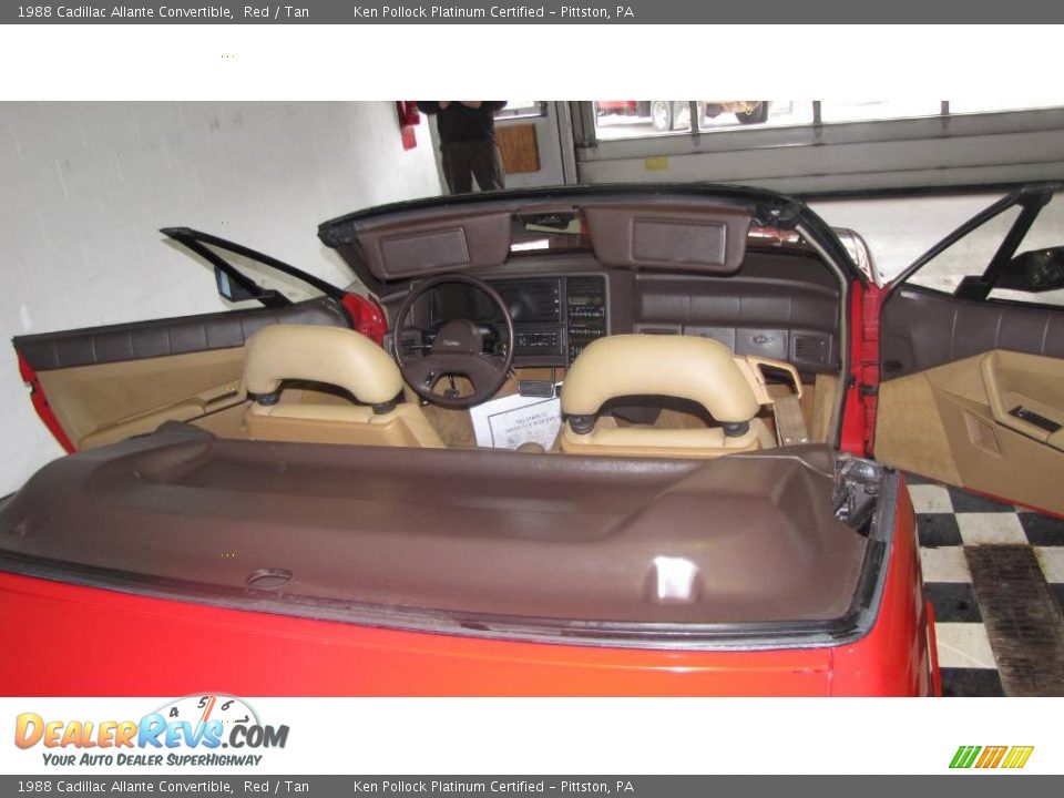 1988 Cadillac Allante Convertible Red / Tan Photo #20