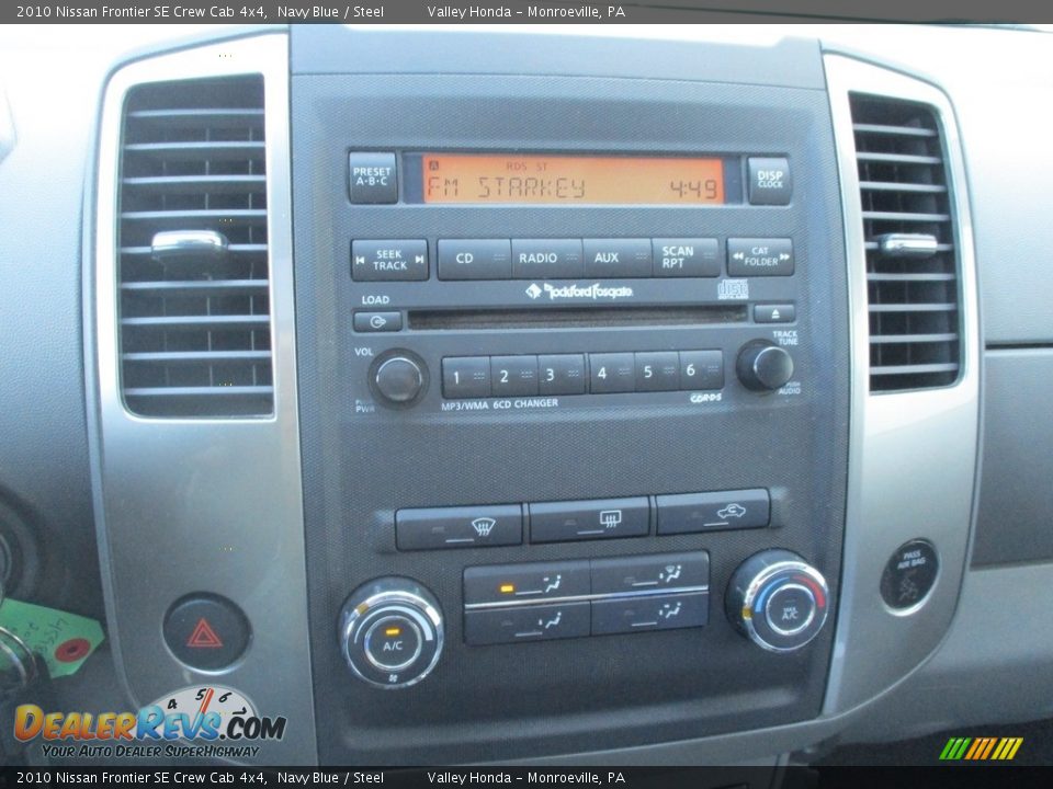 2010 Nissan Frontier SE Crew Cab 4x4 Navy Blue / Steel Photo #16