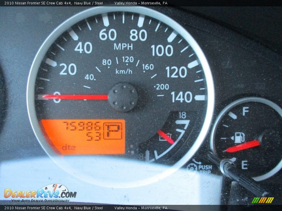 2010 Nissan Frontier SE Crew Cab 4x4 Navy Blue / Steel Photo #20