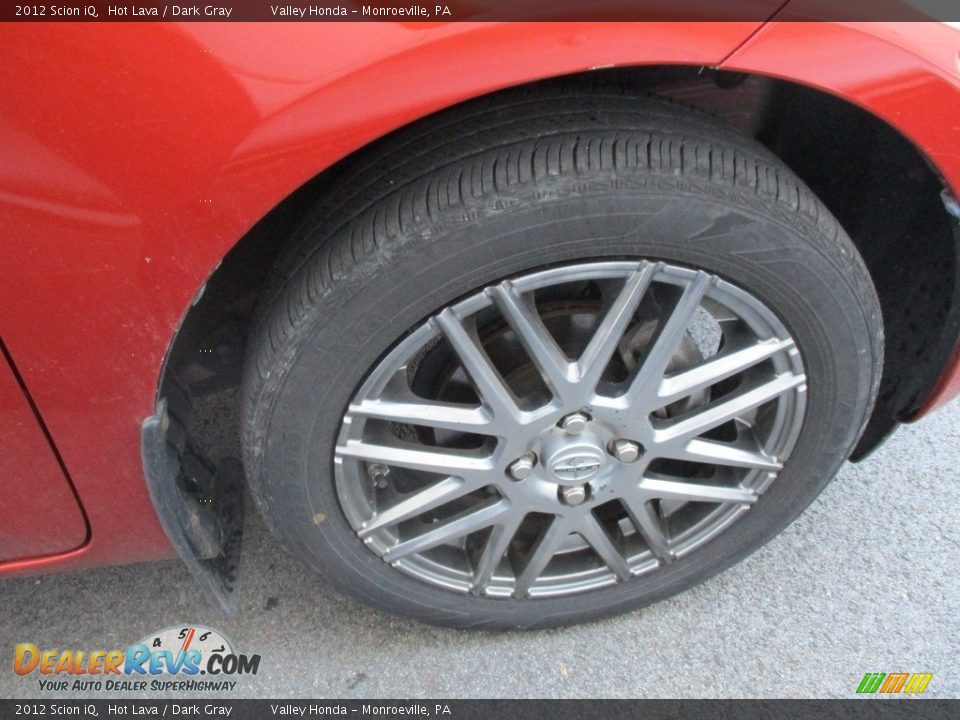 2012 Scion iQ Hot Lava / Dark Gray Photo #6