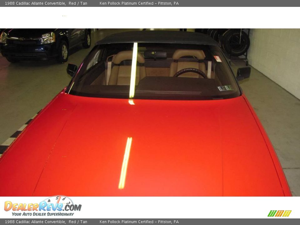 1988 Cadillac Allante Convertible Red / Tan Photo #24