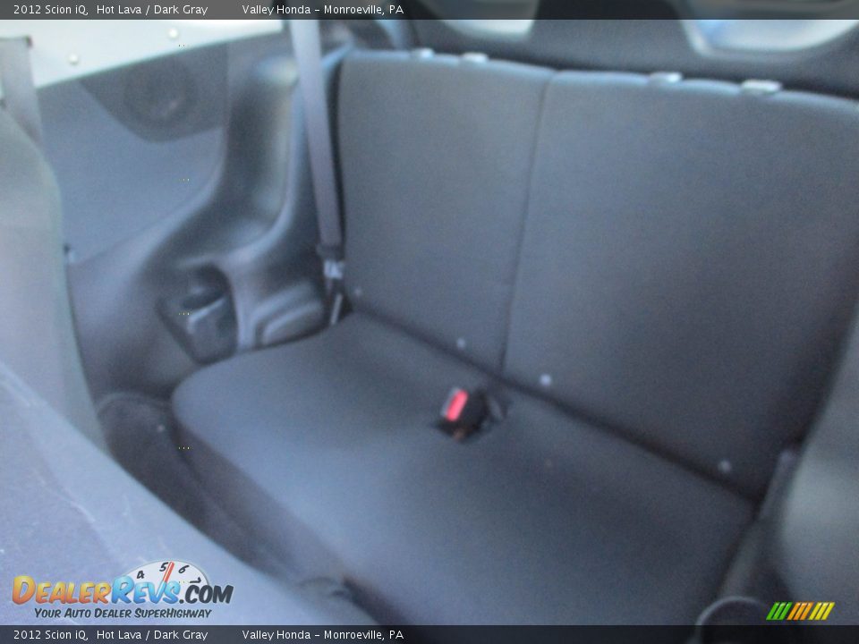 2012 Scion iQ Hot Lava / Dark Gray Photo #12