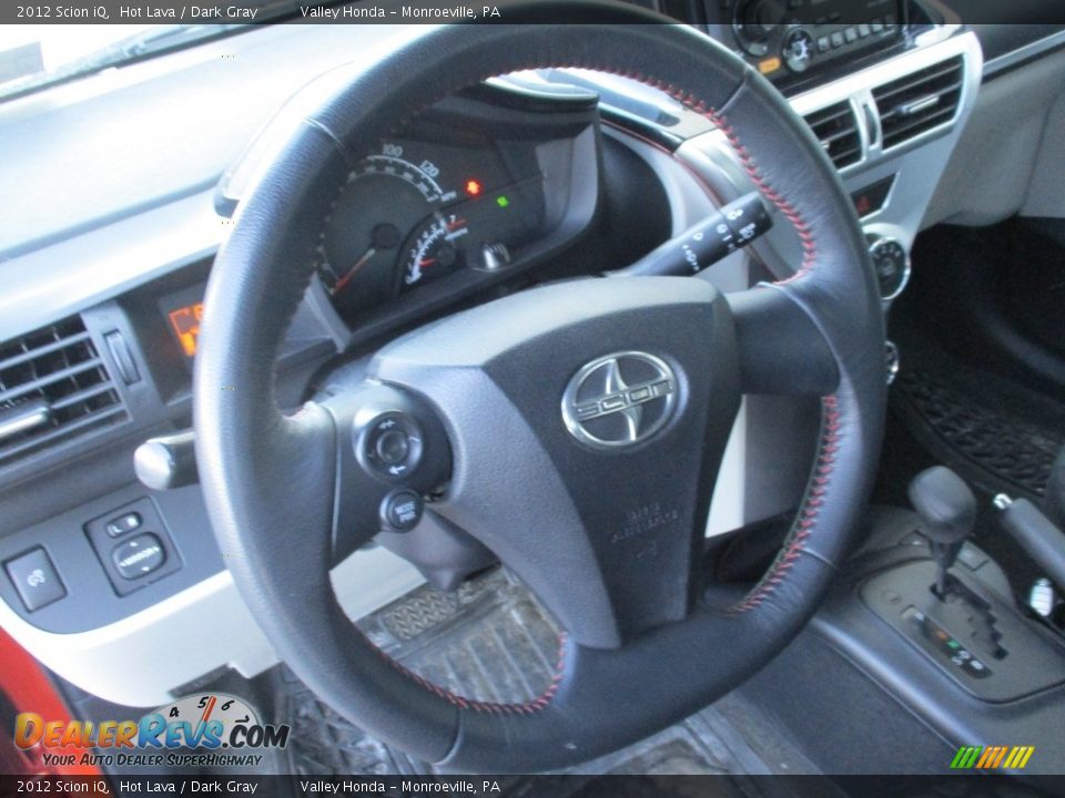 2012 Scion iQ Hot Lava / Dark Gray Photo #13