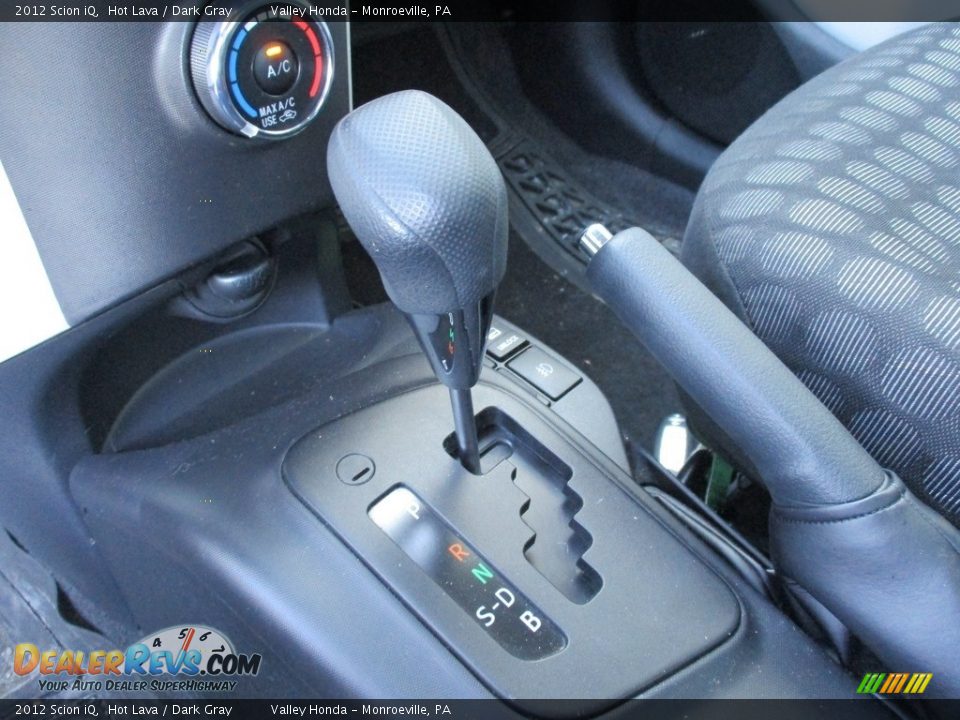 2012 Scion iQ Hot Lava / Dark Gray Photo #14