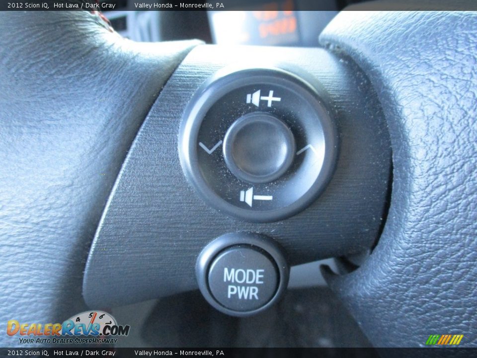 2012 Scion iQ Hot Lava / Dark Gray Photo #17