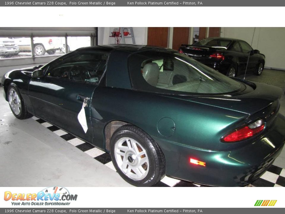 1996 Chevrolet Camaro Z28 Coupe Polo Green Metallic / Beige Photo #5