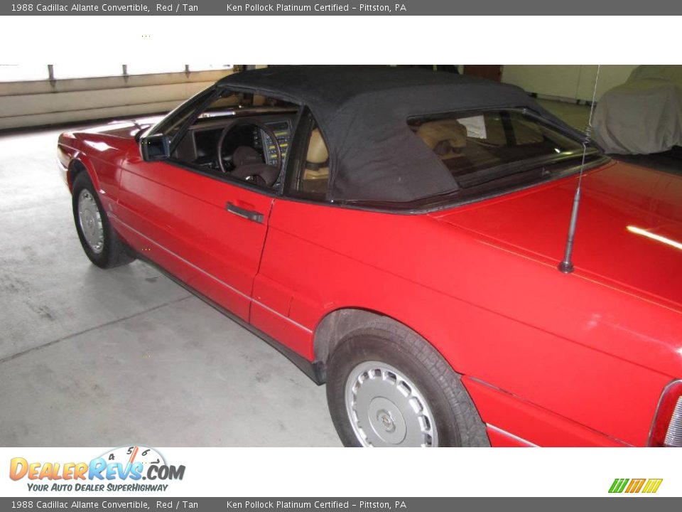 1988 Cadillac Allante Convertible Red / Tan Photo #28