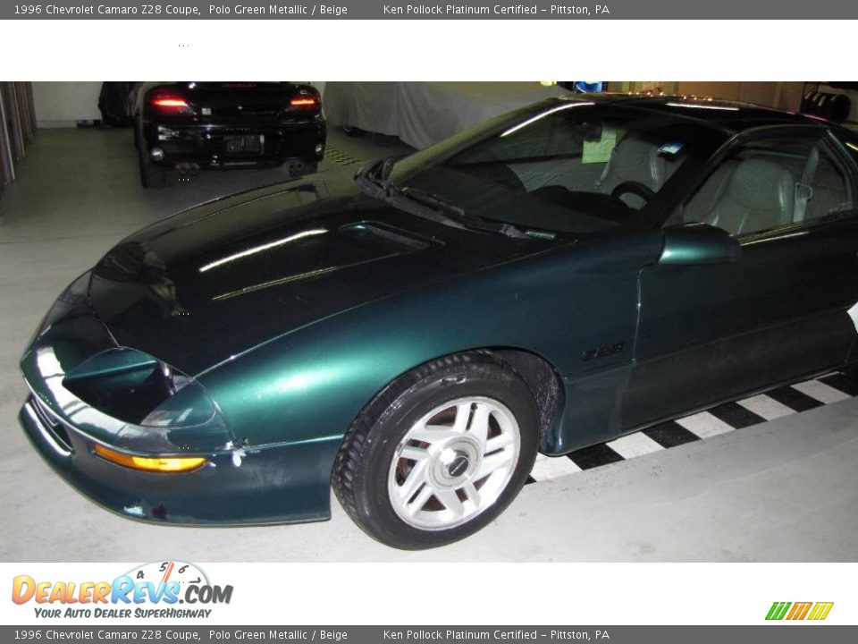 1996 Chevrolet Camaro Z28 Coupe Polo Green Metallic / Beige Photo #7