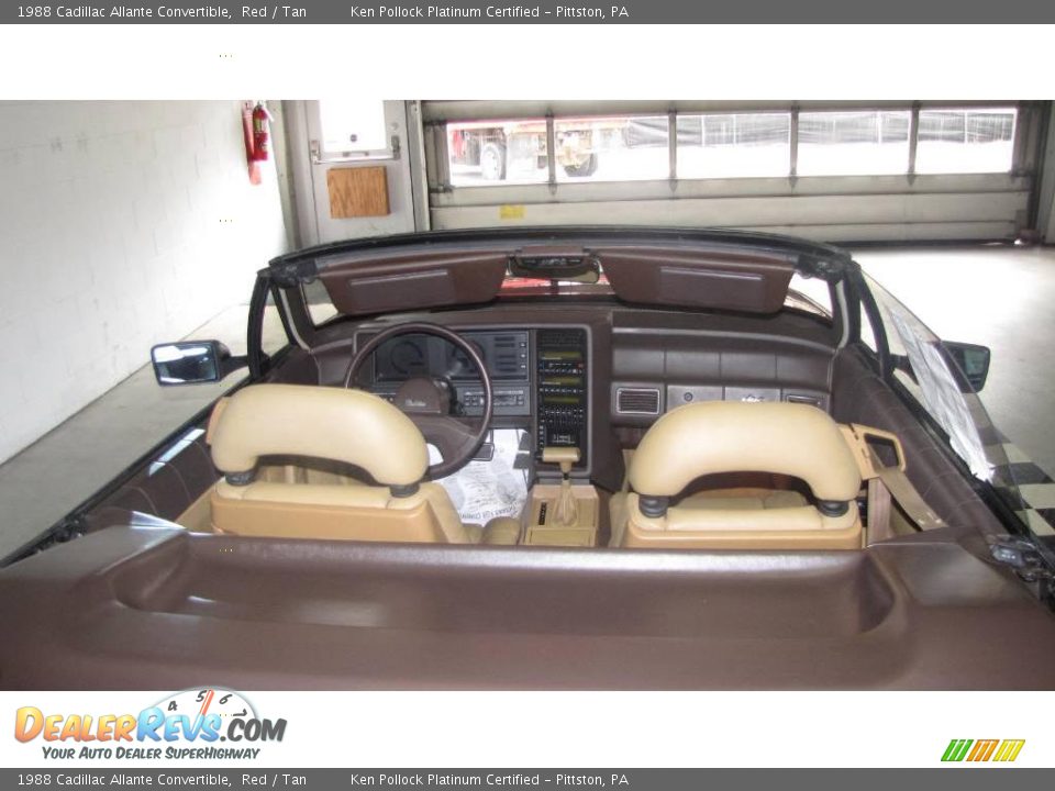 1988 Cadillac Allante Convertible Red / Tan Photo #29