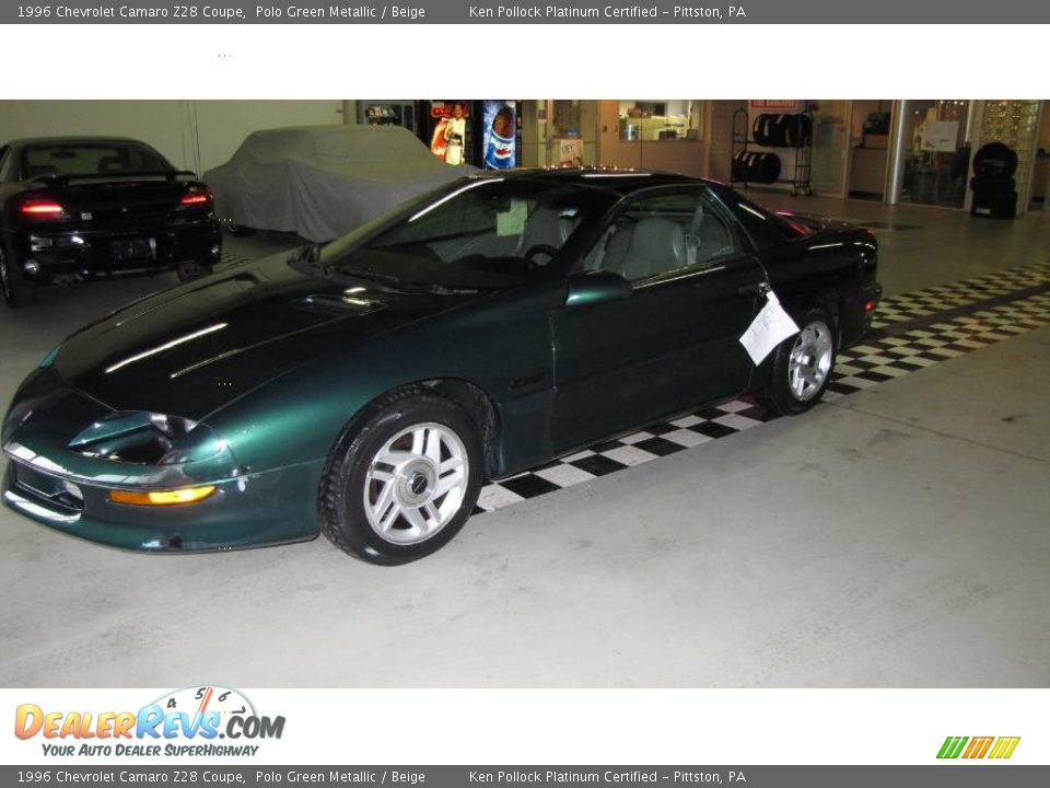 1996 Chevrolet Camaro Z28 Coupe Polo Green Metallic / Beige Photo #8