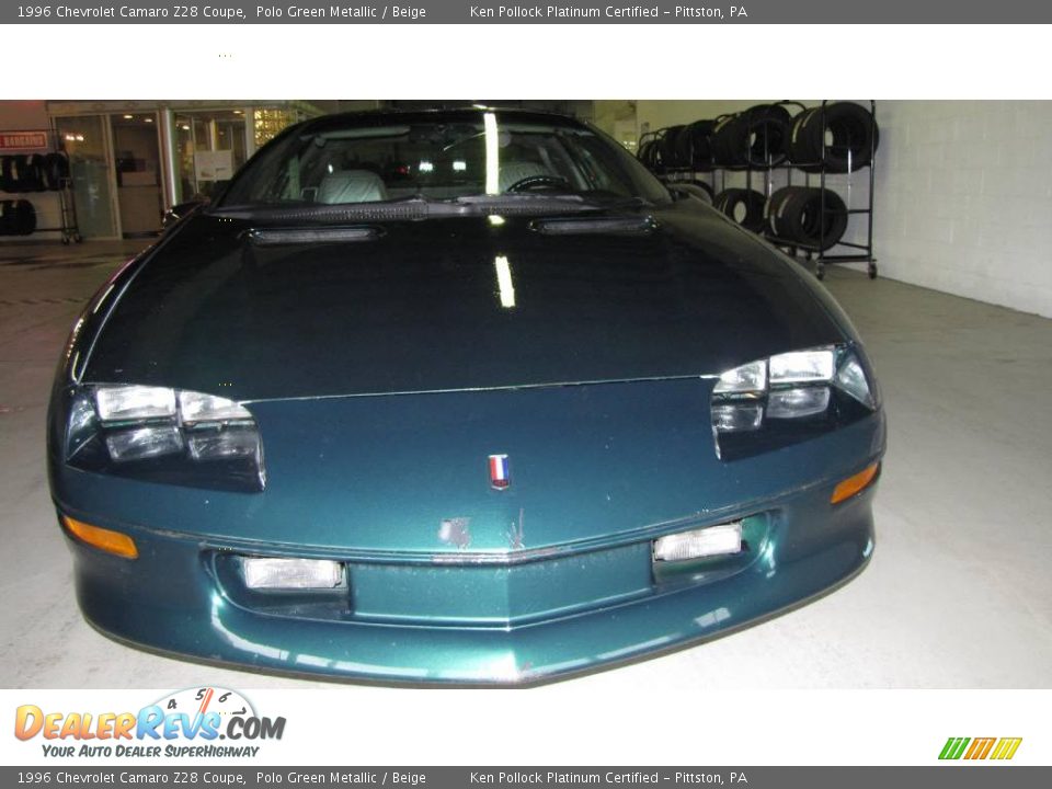 1996 Chevrolet Camaro Z28 Coupe Polo Green Metallic / Beige Photo #9