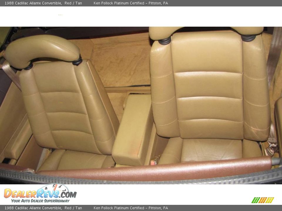 1988 Cadillac Allante Convertible Red / Tan Photo #31