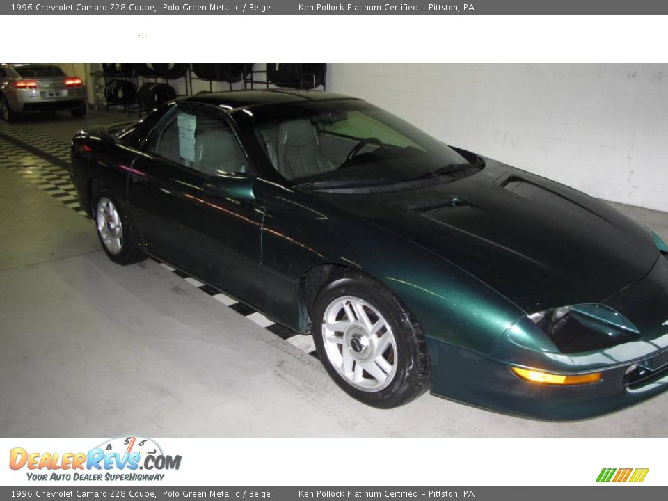 1996 Chevrolet Camaro Z28 Coupe Polo Green Metallic / Beige Photo #11