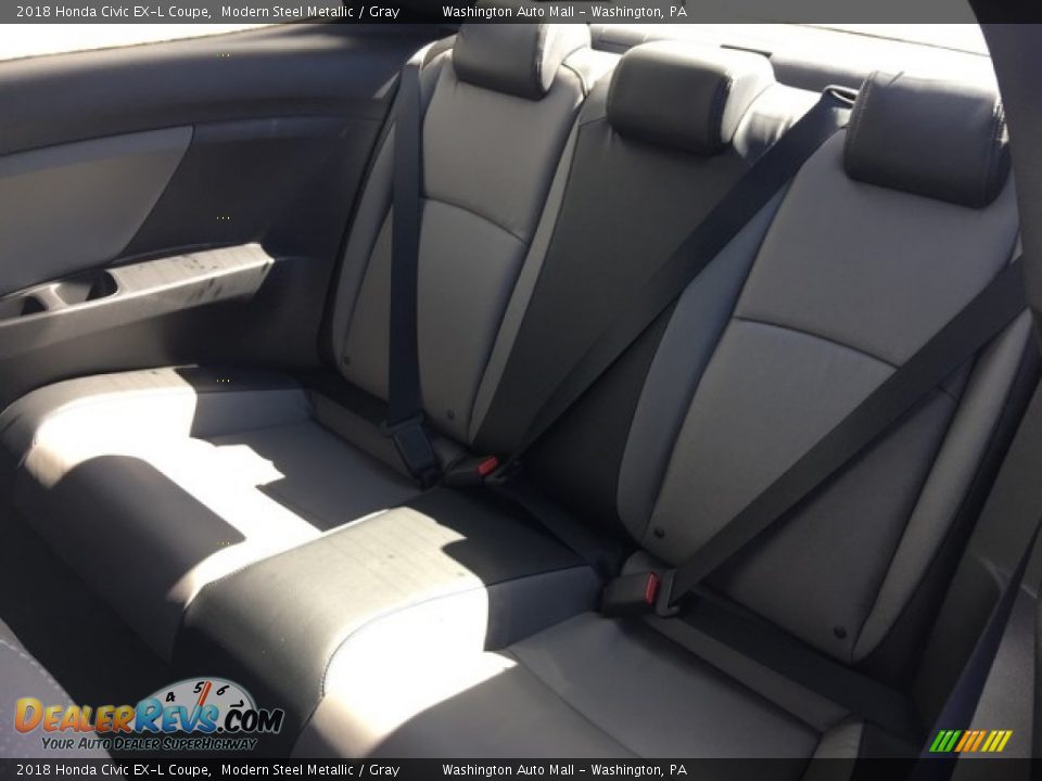 2018 Honda Civic EX-L Coupe Modern Steel Metallic / Gray Photo #13