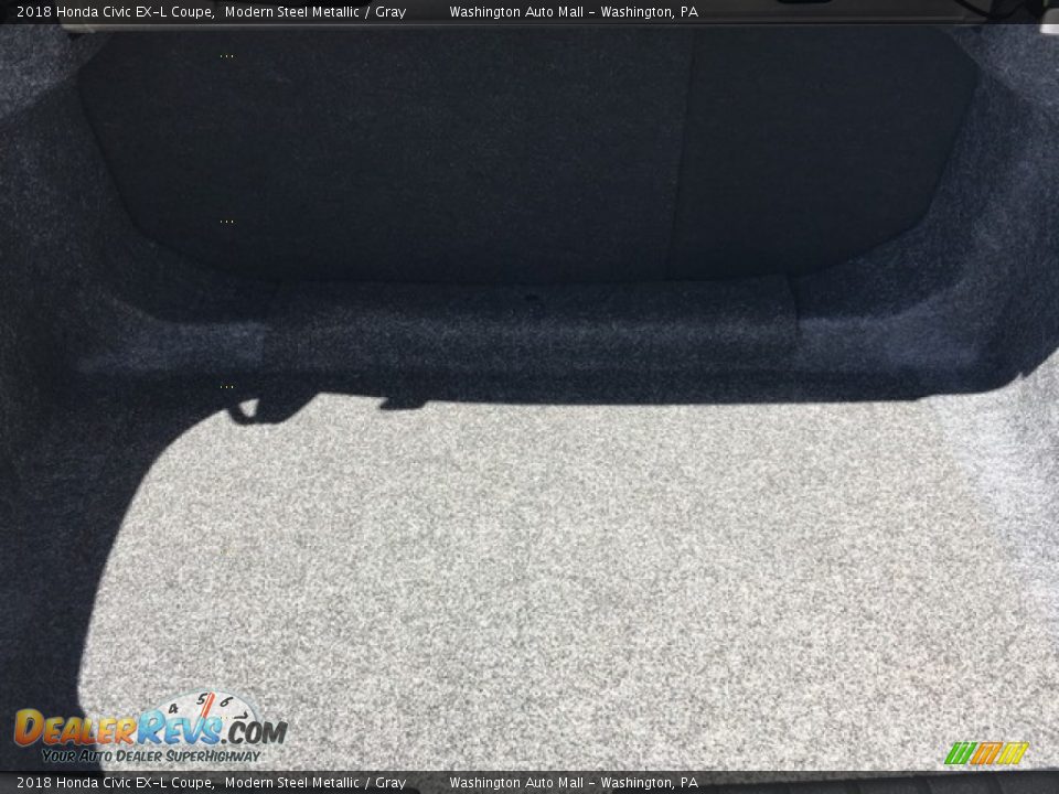 2018 Honda Civic EX-L Coupe Modern Steel Metallic / Gray Photo #24