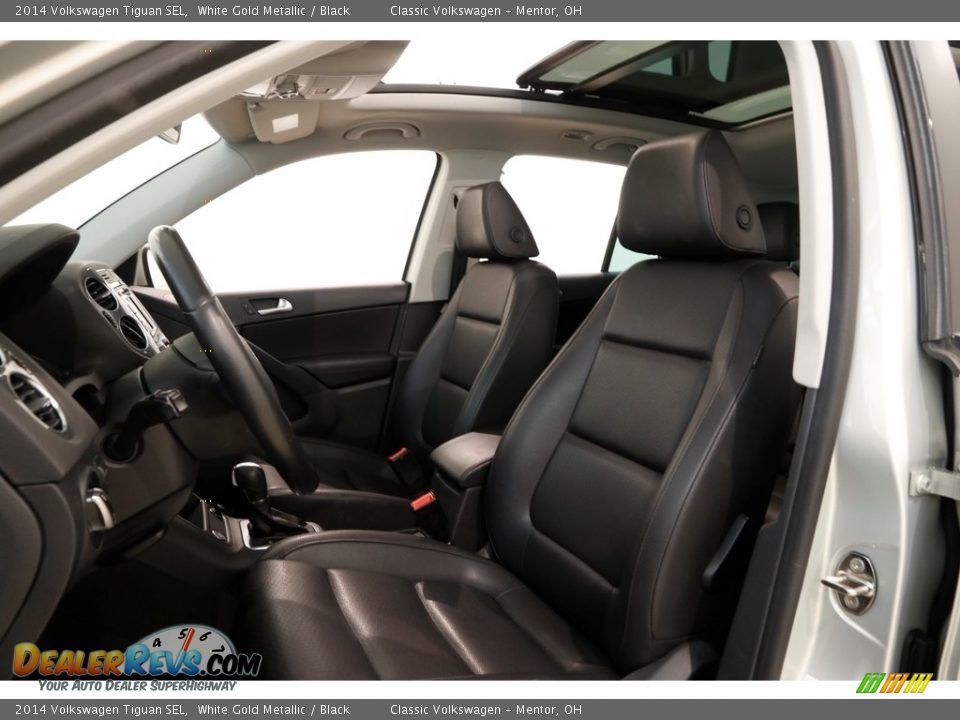 2014 Volkswagen Tiguan SEL White Gold Metallic / Black Photo #5