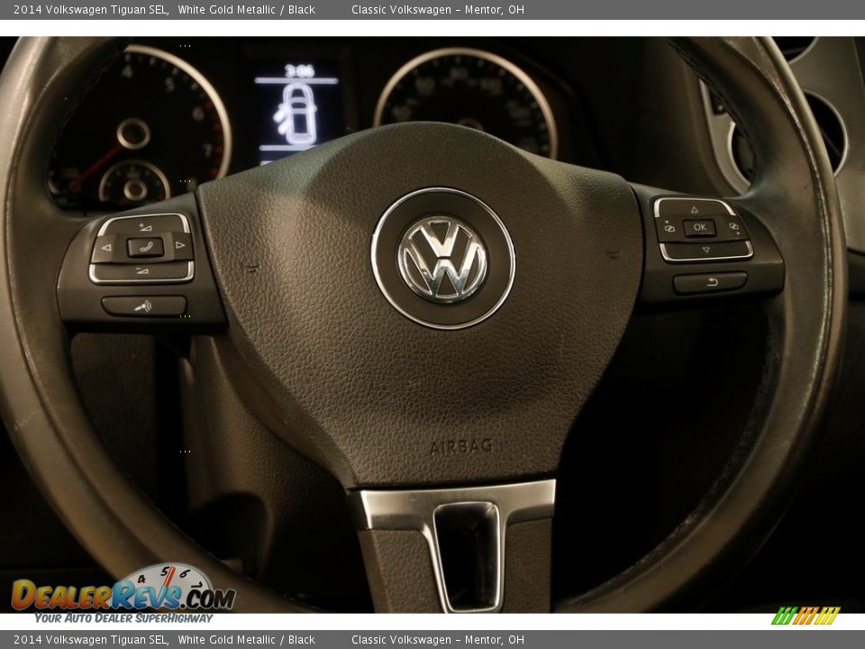 2014 Volkswagen Tiguan SEL White Gold Metallic / Black Photo #6