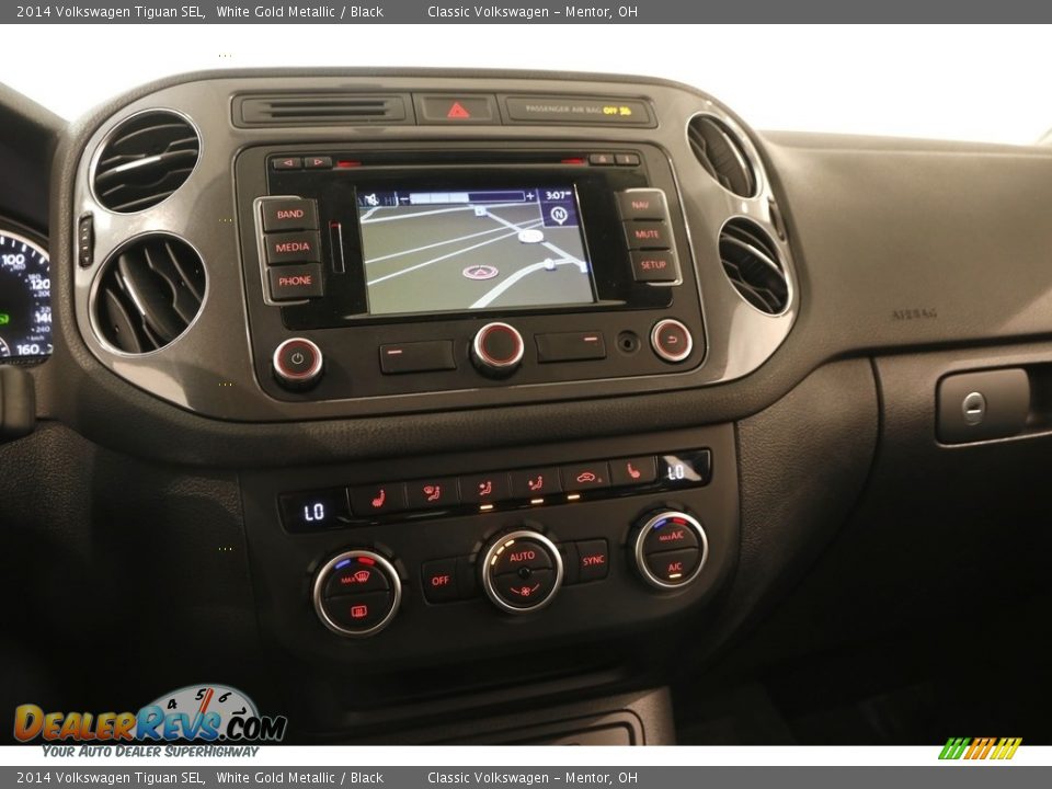 2014 Volkswagen Tiguan SEL White Gold Metallic / Black Photo #8