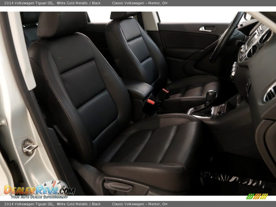 2014 Volkswagen Tiguan SEL White Gold Metallic / Black Photo #14