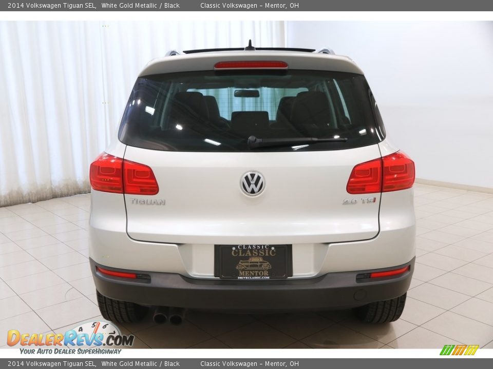 2014 Volkswagen Tiguan SEL White Gold Metallic / Black Photo #17