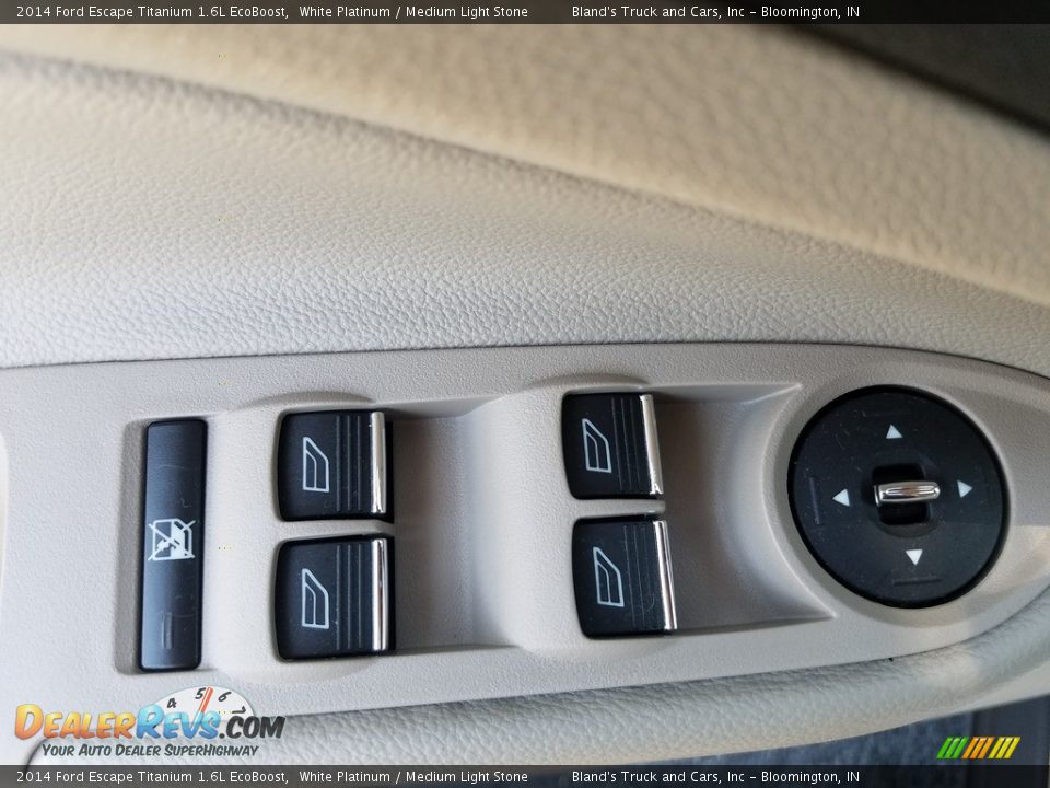 2014 Ford Escape Titanium 1.6L EcoBoost White Platinum / Medium Light Stone Photo #13