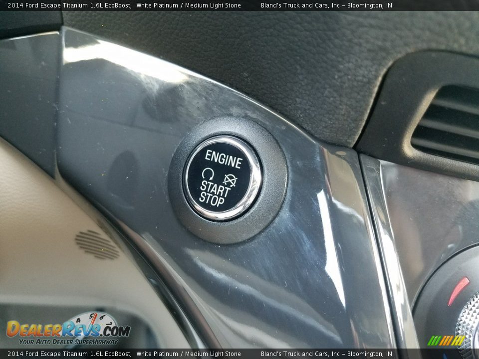 2014 Ford Escape Titanium 1.6L EcoBoost White Platinum / Medium Light Stone Photo #27