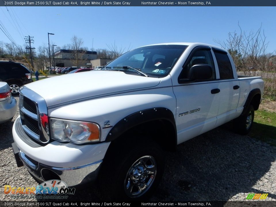 2005 Dodge Ram 2500 SLT Quad Cab 4x4 Bright White / Dark Slate Gray Photo #1