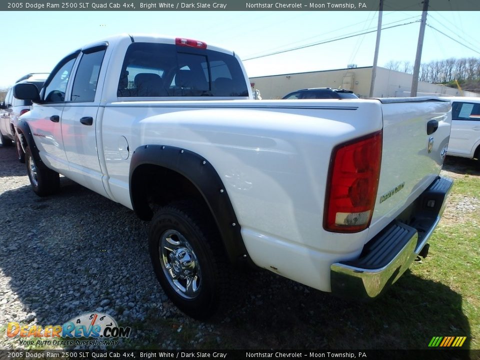 2005 Dodge Ram 2500 SLT Quad Cab 4x4 Bright White / Dark Slate Gray Photo #2