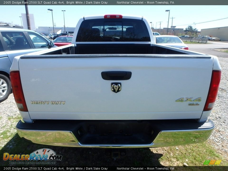 2005 Dodge Ram 2500 SLT Quad Cab 4x4 Bright White / Dark Slate Gray Photo #3