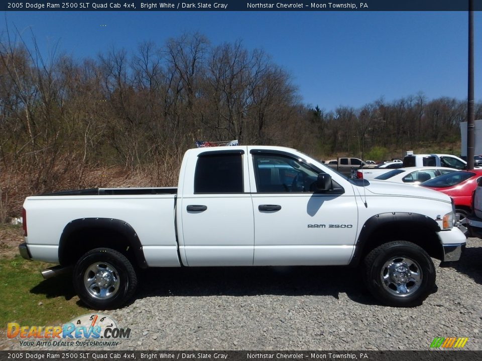 2005 Dodge Ram 2500 SLT Quad Cab 4x4 Bright White / Dark Slate Gray Photo #5