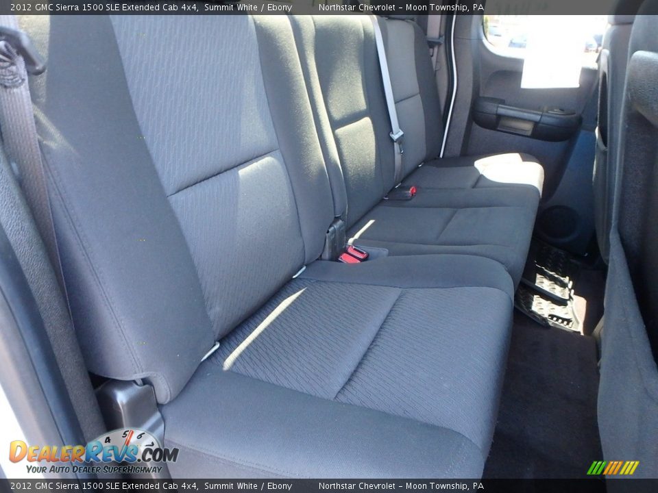 2012 GMC Sierra 1500 SLE Extended Cab 4x4 Summit White / Ebony Photo #17