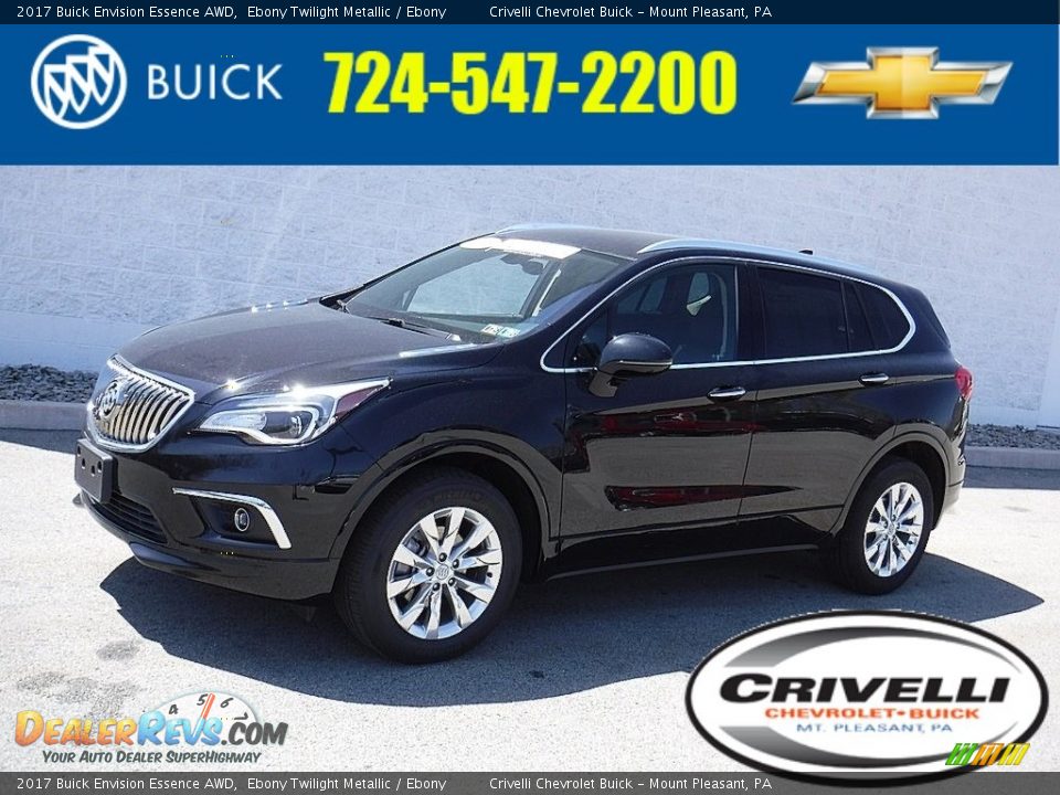 2017 Buick Envision Essence AWD Ebony Twilight Metallic / Ebony Photo #1