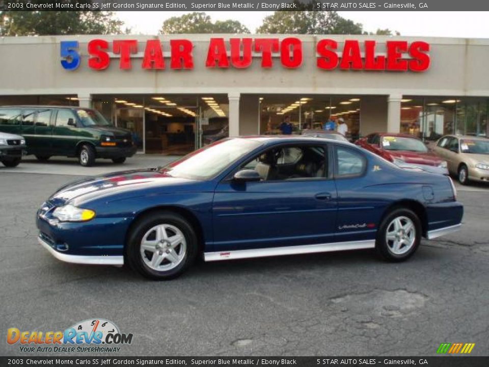 2003 Chevrolet Monte Carlo SS Jeff Gordon Signature Edition Superior Blue Metallic / Ebony Black Photo #1